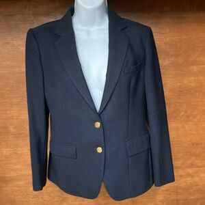 Women's Black Blazer with Gold Buttons
